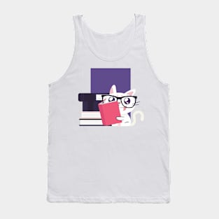 Cat Book Love Tank Top